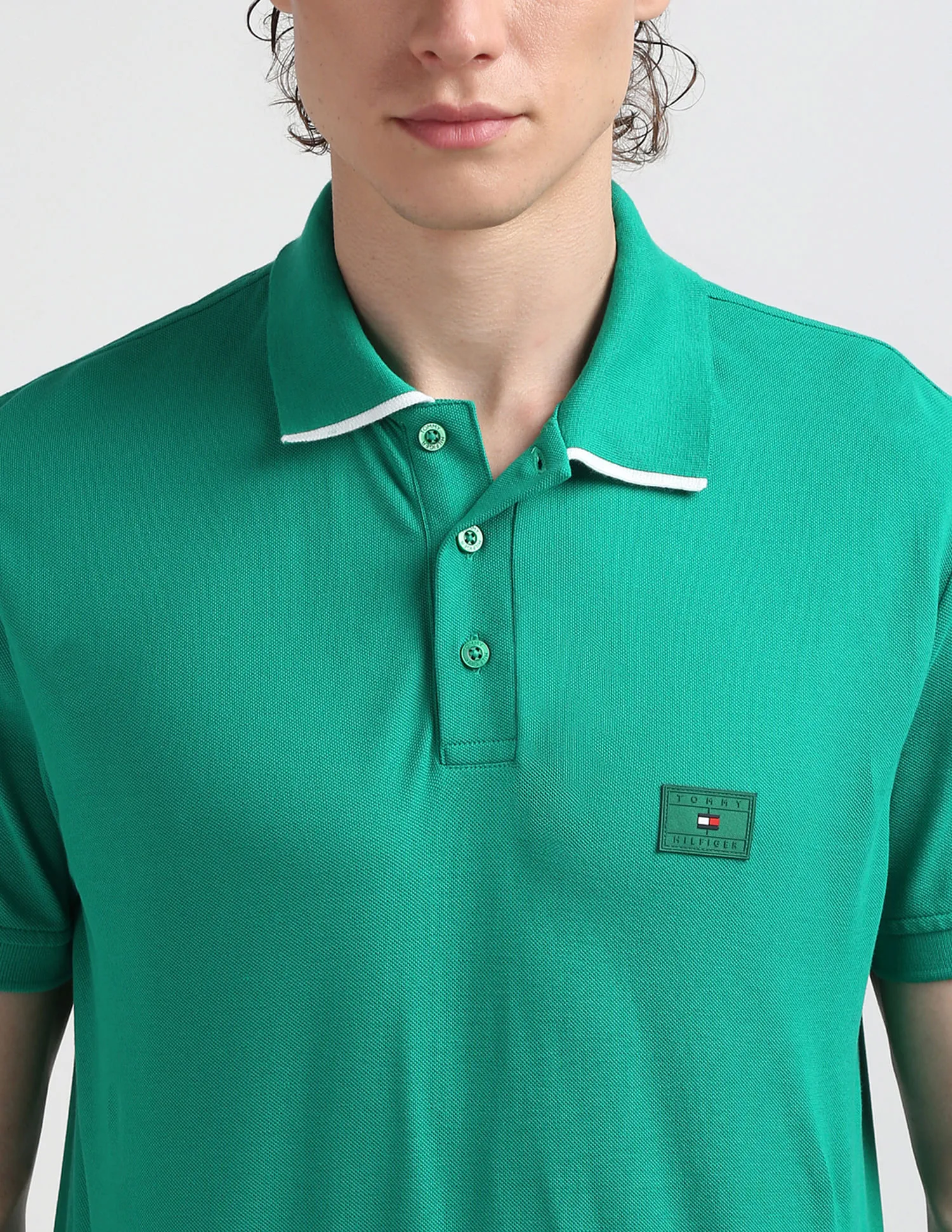 Tommy Hilfiger Solid Cotton Polo Shirt