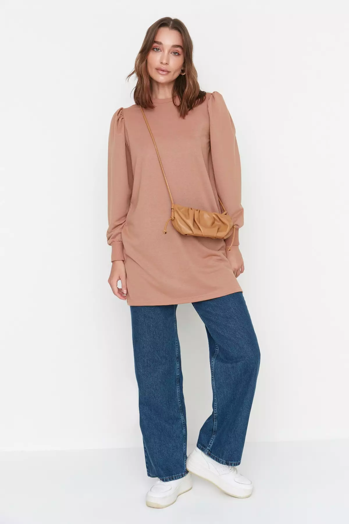 Trendyol MODEST Slit Tunic Top