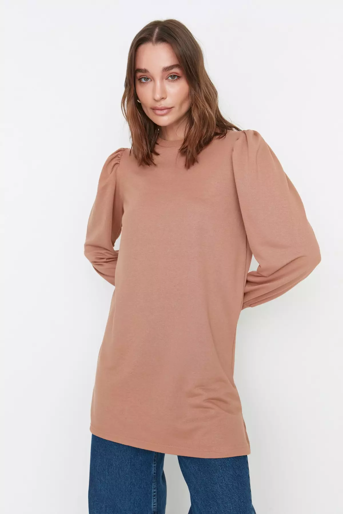 Trendyol MODEST Slit Tunic Top