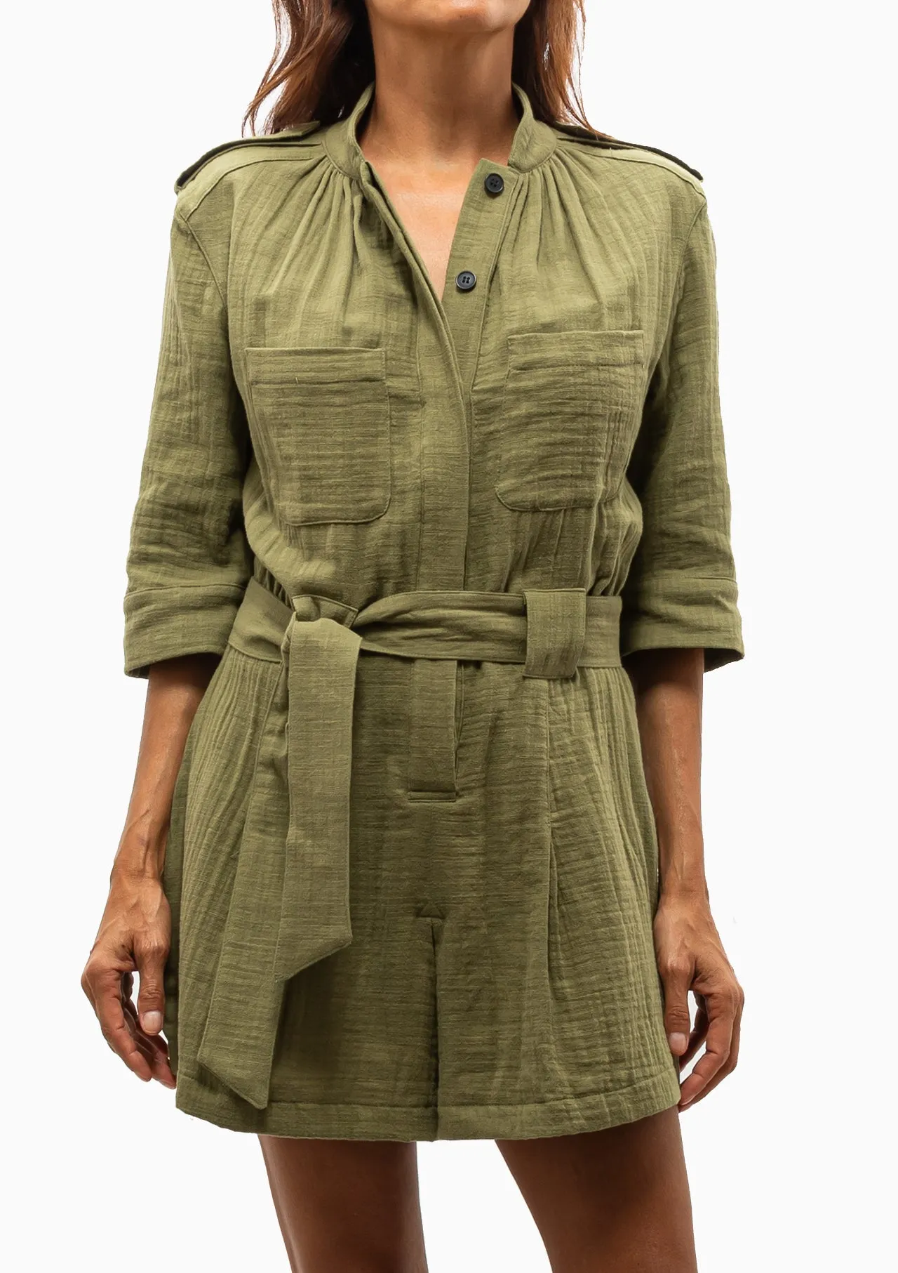 Utility Romper | Army