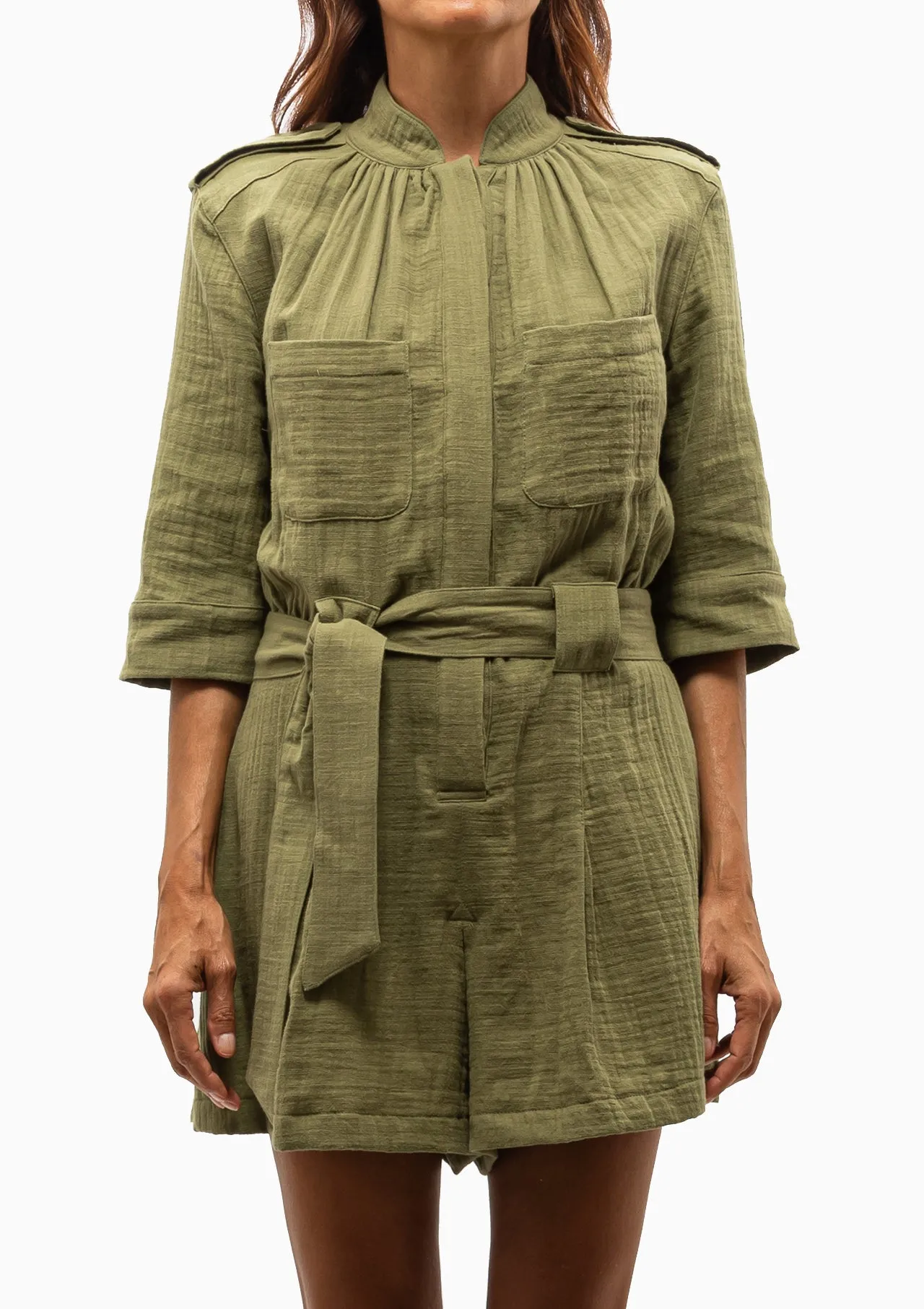 Utility Romper | Army