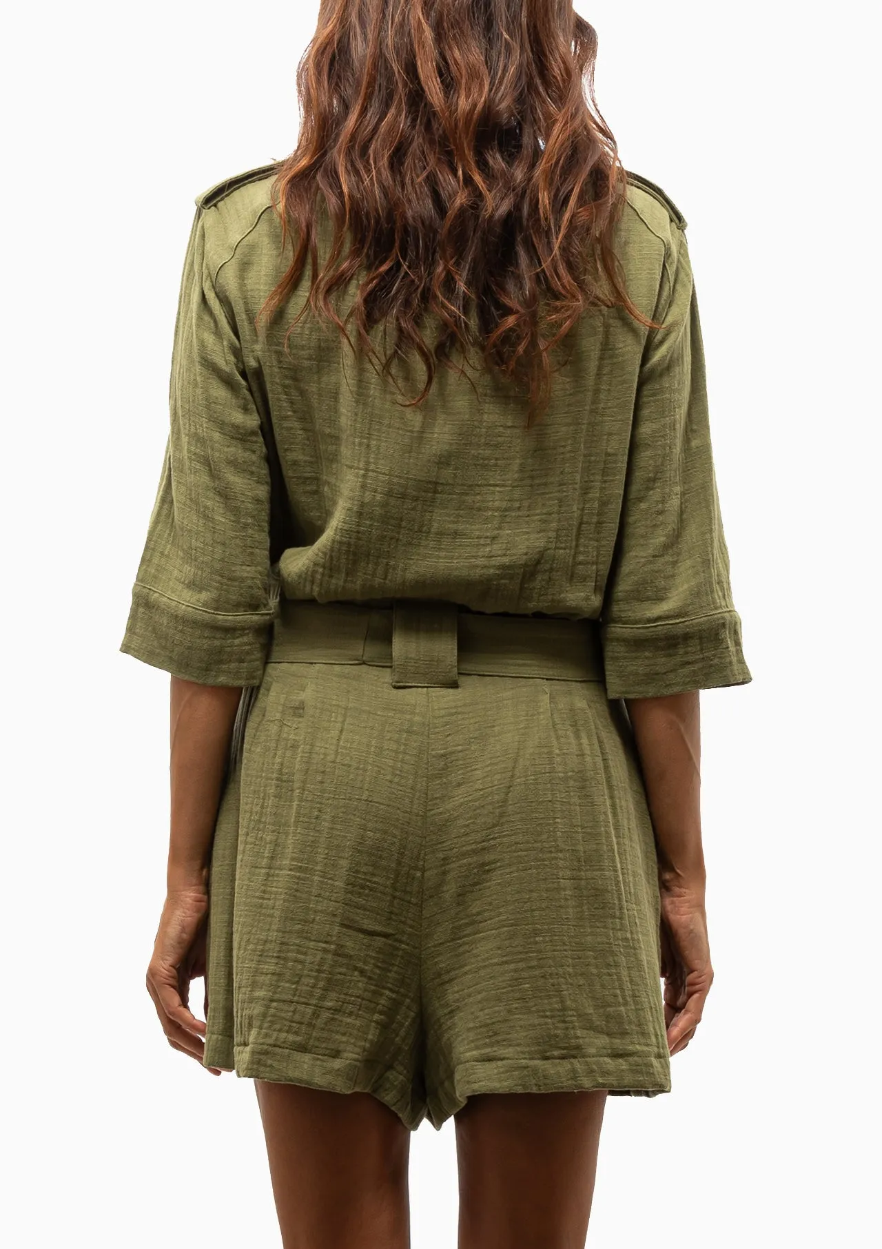 Utility Romper | Army