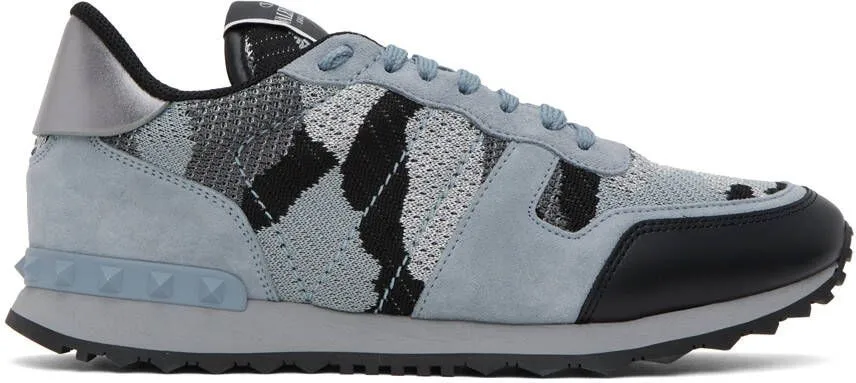 Valentino Garavani Gray Rockrunner Sneakers