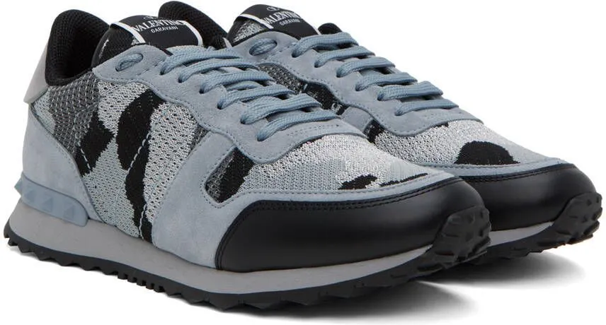 Valentino Garavani Gray Rockrunner Sneakers