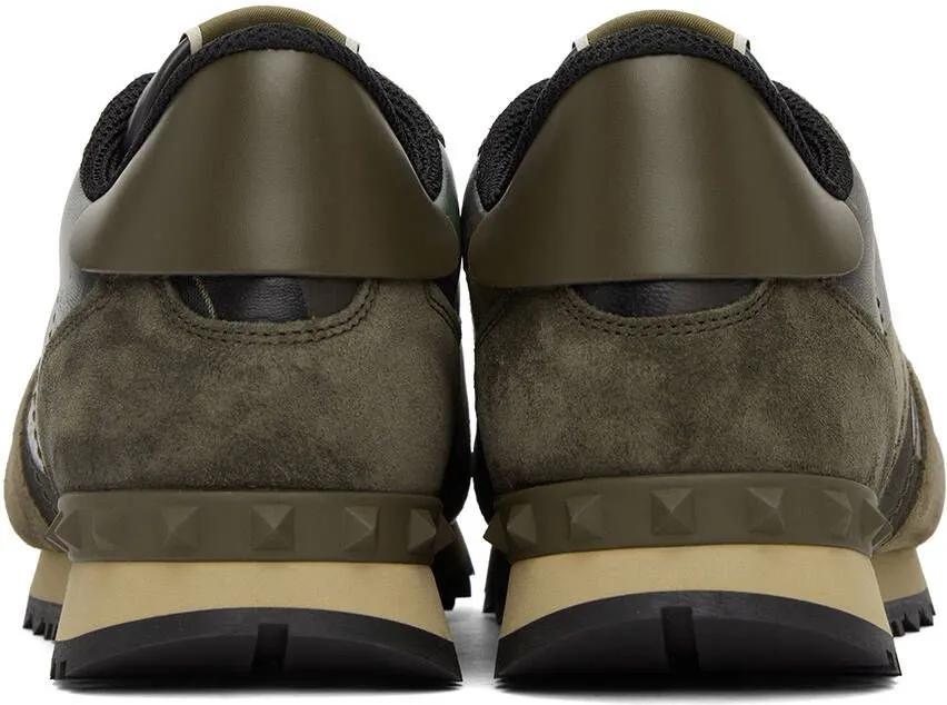 Valentino Garavani Khaki Rockrunner Sneakers