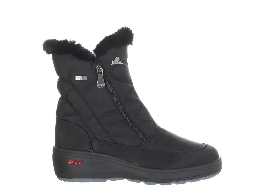 Veronica Black Nylon Winter Boot