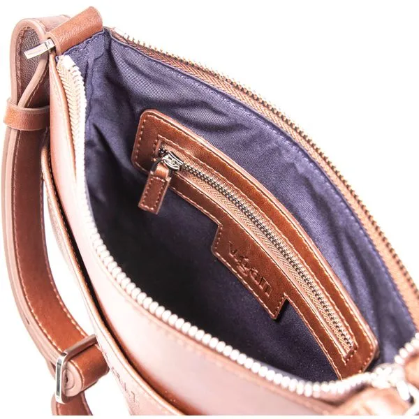 V.Gan Top Zip Vegan Cross Body Bag