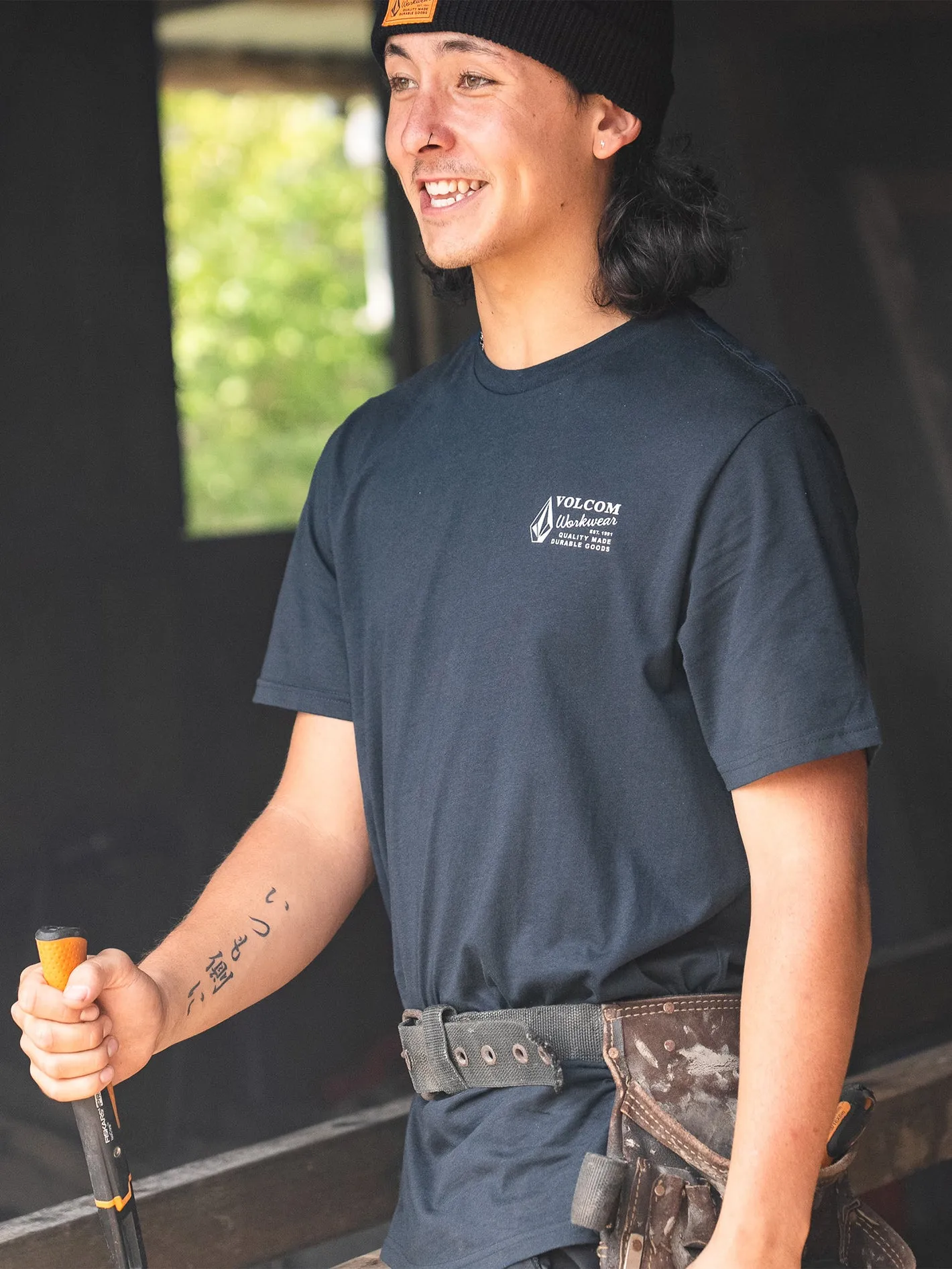 Volcom Workwear Short Sleeve Tee - Navy