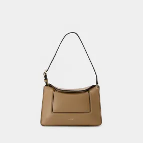 Wandler  Penelope Micro Bag in Beige Leather