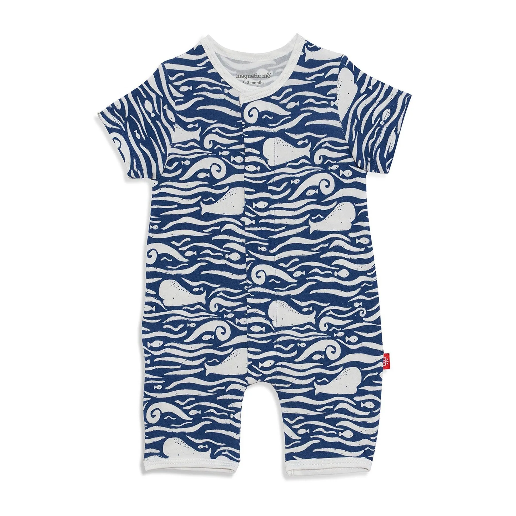 whale hello there Magnetic Romper