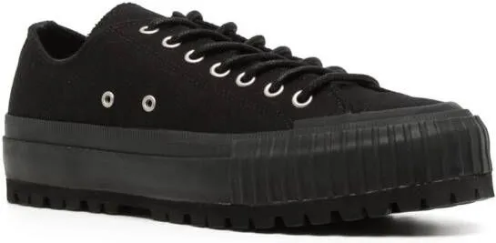 Yohji Yamamoto low-top lace-up sneakers Black