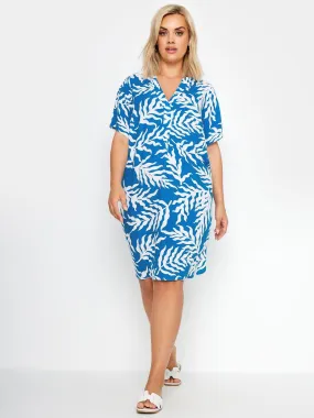 Yours Curve Tunic Dress - Blue