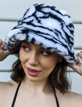 ZEBRA FUZZY HAT