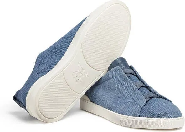 Zegna two-tone design sneakers Blue